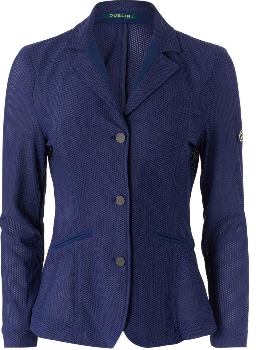 Dublin Hanna Mesh Show Jacket Navy 6 Horse Buttons